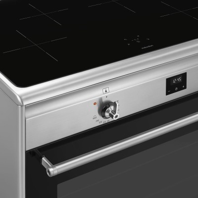 Placa de inducción de encimera Smeg cg90cixt de 90 cm en acero inoxidable