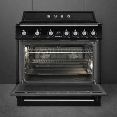 Smeg tr90imbl cucina induzione da appoggio 90 cm nero