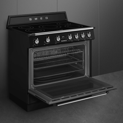 Smeg tr90imbl cucina induzione da appoggio 90 cm nero