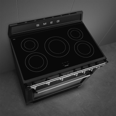 Smeg tr90imbl cucina induzione da appoggio 90 cm nero