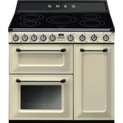Smeg tr93ip2 cucina induzione da appoggio 90 cm panna