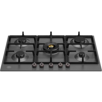 Bertazzoni p755cprone placa de gas profesional 75 cm negro mate