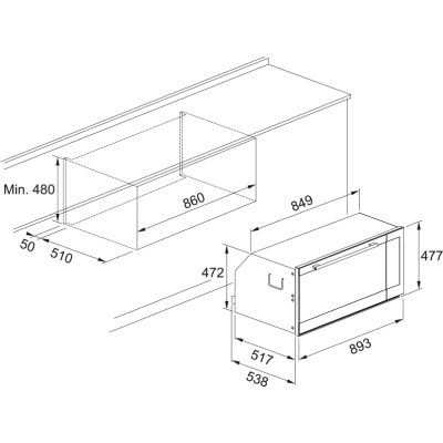 Horno empotrable Franke fmxo 86 s xs Serie 90 de 90 cm en acero inoxidable