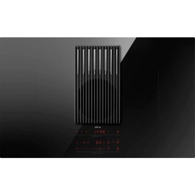 Elica Libra evo bl/a/83 induction hob with integrated hood 83 cm black glass