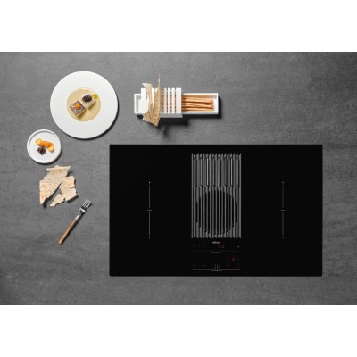 Elica Libra evo bl/a/83 induction hob with integrated hood 83 cm black glass