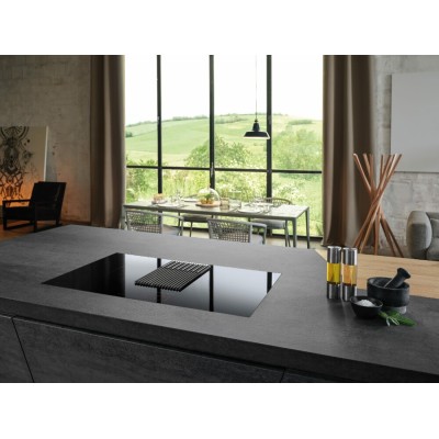 Elica Libra evo bl/a/83 piano induzione con cappa integrata 83 cm vetro nero