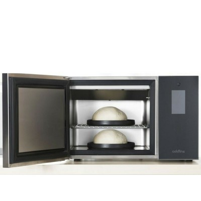 Enfriador rápido de sobremesa Coldline w30pro Life, 60 cm de alto, cristal negro - acero inoxidable