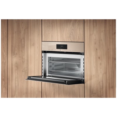 Piekarnik mikrofalowy do zabudowy Miele h 7840 bmx 45 cm perłowy beż