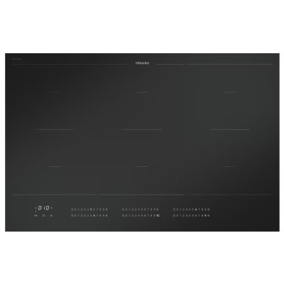 Miele km 7576 fl piano cottura induzione 80 cm vetroceramica nero