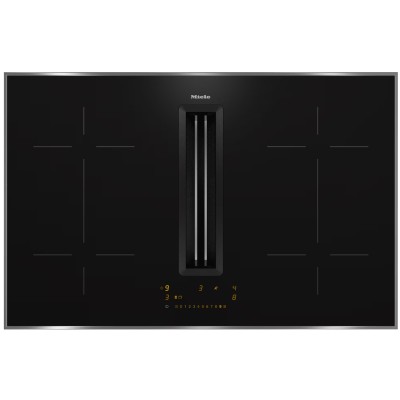 Miele kmda 7473 fr-u Silence induction hob with integrated hood 80 cm black