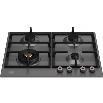 Bertazzoni p604lprone table de cuisson à gaz professionnelle 60 cm noir mat