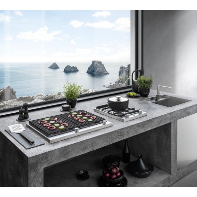 Barbecue d'extérieur encastrable Barazza 1pti7bq 70 cm en acier inoxydable