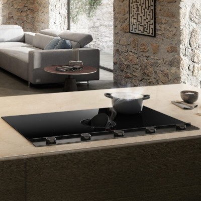 Elica Nikolatesla Unplugged Evo Bl/A/90 Induction Hob with Integrated Hood 90cm