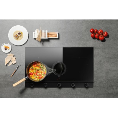 Elica Nikolatesla Unplugged Evo Bl/A/90 Induction Hob with Integrated Hood 90cm