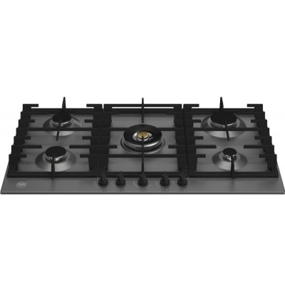 Nowoczesna płyta gazowa Bertazzoni p905cmodne 90 cm w kolorze czarnym matowym