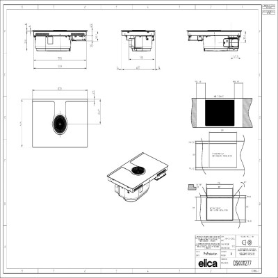 Elica Nikolatesla One HP Evo Bl/A/83 Induction Hob with Integrated Hood 83cm