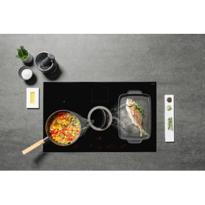 Elica NikolaTesla Switch evo bl/a/83 Induktionskochfeld mit integriertem Dunstabzug 83 cm