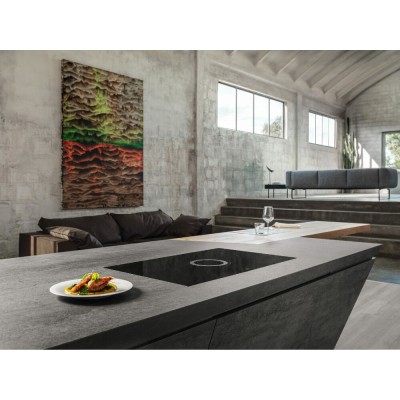 Elica NikolaTesla Switch evo bl/a/83 Induktionskochfeld mit integriertem Dunstabzug 83 cm