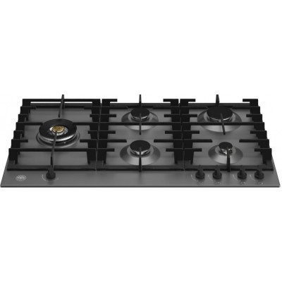 Bertazzoni p905lmodne nowoczesna płyta gazowa 90 cm w kolorze czarnym matowym