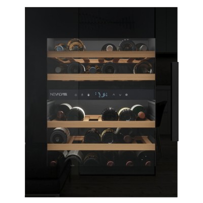 Cave à vin encastrable sous plan Nevada nnw72-30dsa-bfg-hl, hauteur 71 cm