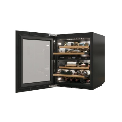 Vinoteca empotrada bajo encimera Nevada nw25d-bfg-pl60 de 60 cm en color negro