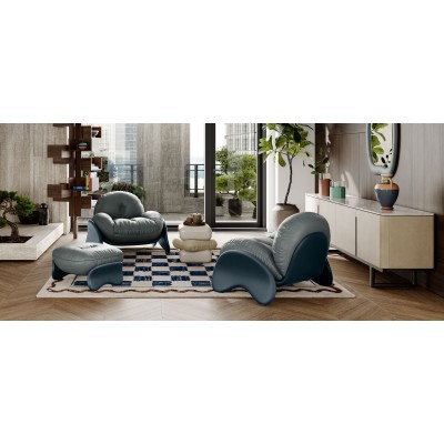 Poltrona Frau Squash Blue Fotel