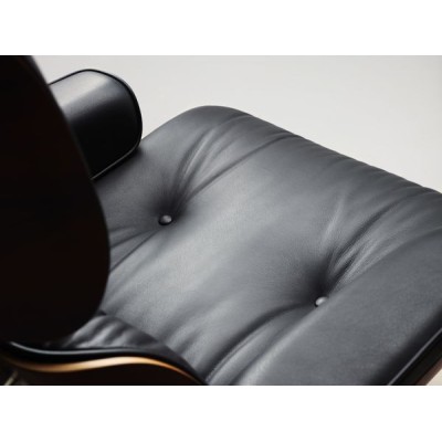 Vitra Eames Lounge Chair & Ottoman Palissandro pelle - nero