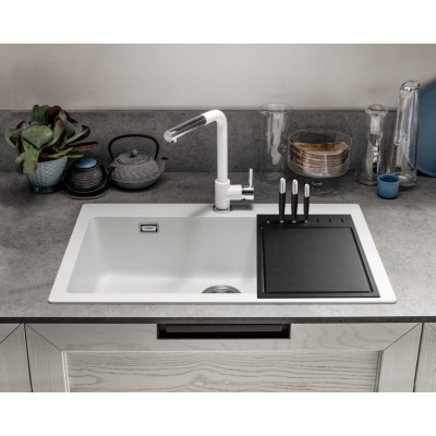 Schock Signus n100xl Einzelbeckenspüle 80 cm weiß