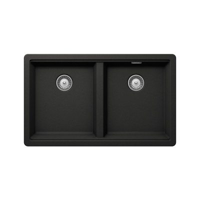Schock Brooklyn n200 Doppelspüle 75 cm schwarz