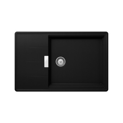 Schock tia d100ls Spüle mit umkehrbarer Abtropffläche 78 cm schwarz