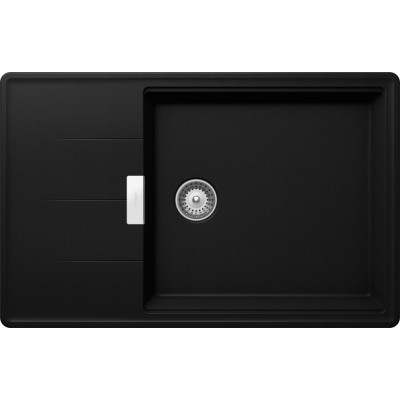 Schock tia d100ls Spüle mit umkehrbarer Abtropffläche 78 cm schwarz