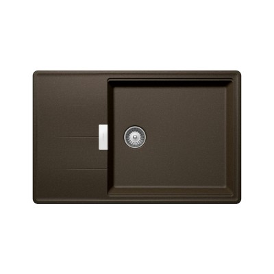 Schock tia d100ls Spüle mit umkehrbarer Abtropffläche 78 cm bronze