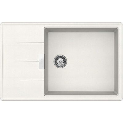 Schock tia d100ls Spüle mit reversibler Abtropffläche 78 cm weiß