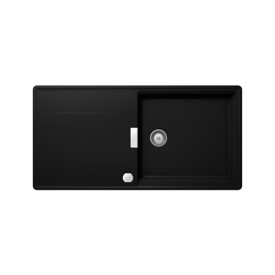 Schock tia d100l Spüle mit reversibler Abtropffläche 100 cm schwarz