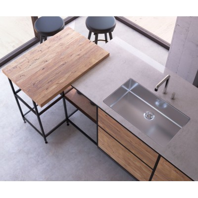 Schock new technick n100xls Einzelbeckenspüle 72 cm Edelstahl