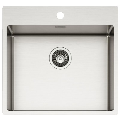 Zlew jednokomorowy Schock New Technick Plus N100L 55 cm ze stali nierdzewnej