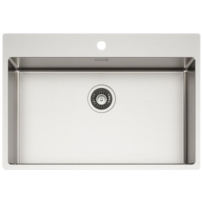 Schock new technick plus n100xl zlew jednokomorowy 75 cm ze stali nierdzewnej