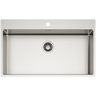 Zlew jednokomorowy Schock New Technick Plus N100xxl ze stali nierdzewnej 85 cm