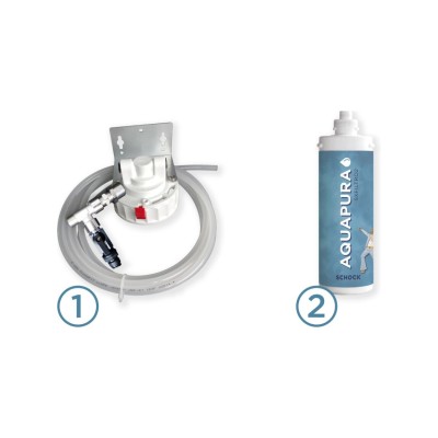 Schock Aquapura Frischwasserspender unter der Spüle + Set