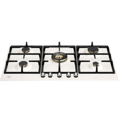 Bertazzoni p905cherax encimera de gas Heritage 90 cm marfil / acero inoxidable