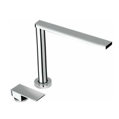 Schock New Aqualift Edelstahl Unterfenster-Küchenarmatur