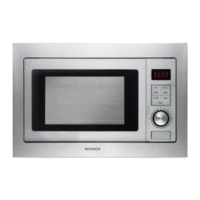 Schock smi253ix primus wbudowany piekarnik mikrofalowy h 39 cm ze stali nierdzewnej