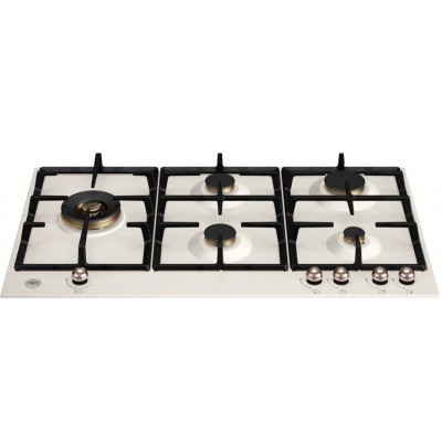 Bertazzoni p905lherac Heritage Gaskochfeld 90 cm Elfenbein / Kupfer