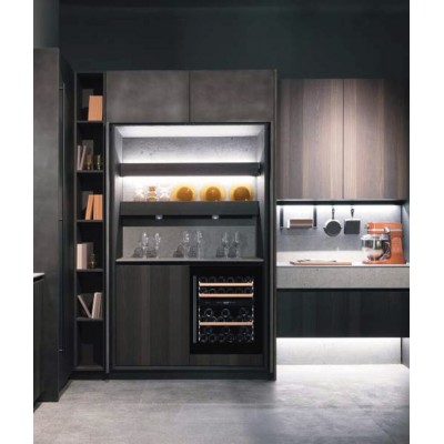 Schock sci72bk wbudowana piwniczka na wino 59 cm h 71 czarne szkło
