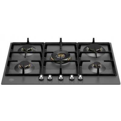 Bertazzoni p755cherne Heritage 75cm gas hob matt black