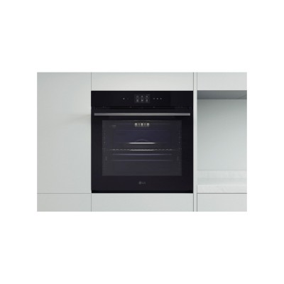 Horno de vapor empotrable LG wsed7667m InstaView de 60 cm, color negro mate