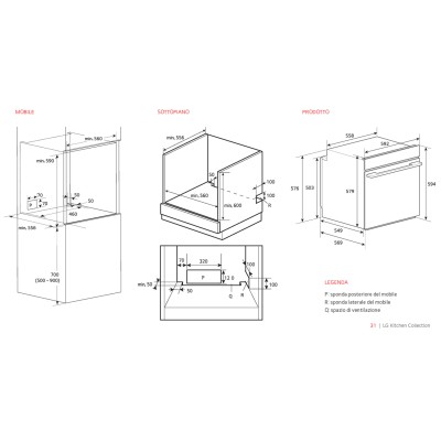 Horno pirolítico LG wsed7664s + vapor asistido integrado instaview 60 cm acero inoxidable