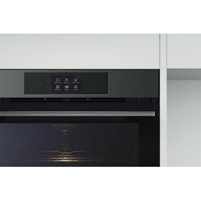 Four pyrolytique encastrable LG wsed7665b Instaview 60 cm avec vapeur assistée, inox, noir