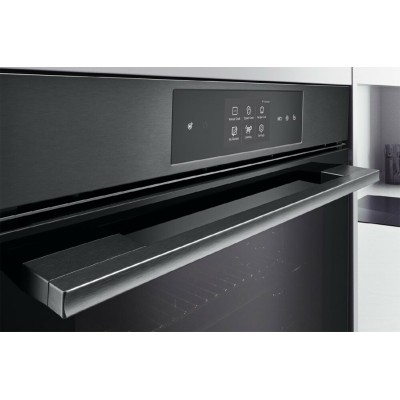 Four pyrolytique encastrable LG wsed7665b Instaview 60 cm avec vapeur assistée, inox, noir