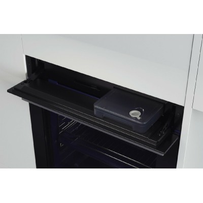 Four pyrolytique encastrable LG wsed7665b Instaview 60 cm avec vapeur assistée, inox, noir